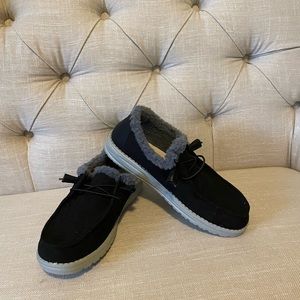 Women's HEYDUDE Wendy Corduroy Fur Shoes